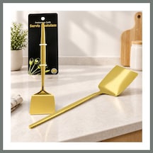 Bezos Altın Renk Metal Servis Spatula Mmbz