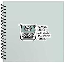 Hisli Şeyler16x15 50yp Çiz.spr S.kap Stickerlı Dft