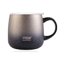 Tyeso Napoli Mug Vakumlu Paslanmaz Termal Kapaklı 355 Ml-Siyah