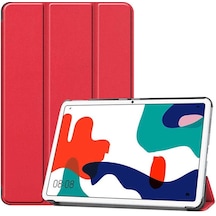Huawei Uyumlu Matepad 10.4 Kılıf Arkası Silikon Pu Deri 360 Koruma Sc.