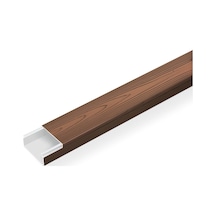 Mutlusan Kablo Kanalı 25x16 Koyu Ceviz Yapışkanlı 1 Boy 2 Metre-5 Adet