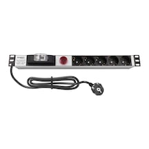 Amp Connect 19" 1u 5'li Schuko Sigortalı Volt/amper Gösterheli Kabinet Grup Prizi Pdu 16a