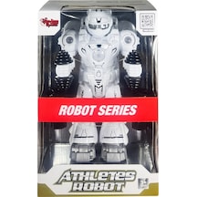 Atletik Sporcu Siyah Robot - Işıklı Ve Müzikli Hareketli , Pilli Genel