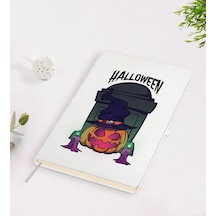 Bk Gift Halloween Tasarımlı Beyaz Defter-1 Beyaz