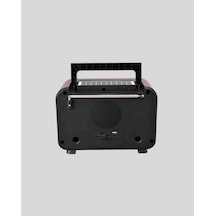 Alev - 925 - Işığı Efektli Solar Bluetooth Hoparlör Radyo Destekli - Muratech - Tnabilir Model