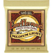 Ernie Ball 2003 Earthwood Medium Light 80/20 Bronze Takım Tel Aku