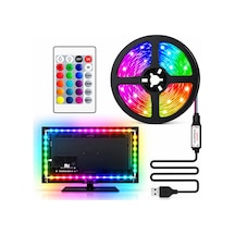 Cata Ct-4566 Rgb Şerit Led Set 3 Metre Usb Girişli Uzaktan Kumandalı Tv Arkası Aydınlatma Çok Renkli