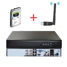 5mp 4 Kanal Xmeye 500gb Hdd + Wifi Hibrit Kayıt Cihazı H265+ 1080p Hareket Algılama, Yüz Tanıma