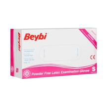 Beybi Lateks Pudrasız (S) Small Beden Muayene Eldiven 100Lü Pake