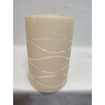 Avize Camı.silindir,somon Renkte,suyolu Desenli, E.27 Çap:10.00cm Açık Somon