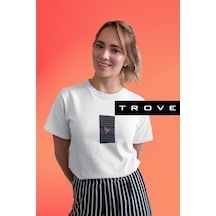 Unısex Kadın Erkek Kuru Kafa Kepenk Arası Dükkan Siyah Beyaz % 100 Pamuk Tasarım T-shirt Beyaz