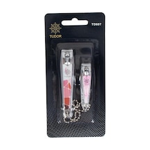 Tudor Tdr-421 2'li Paslanmaz Çelik Tırnak Makası Seti Mat Renkli Tasarım, Ergonomik Yapı, El Ve Ayak Tırnağı, Manikür Ve Pedikür, Model: Tdr-421