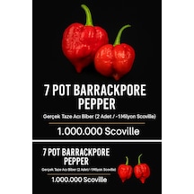 7 Pot Barrackpore Pepper 1 / 1 Milyon Scoville - Gerçek Taze Acı Biber