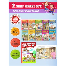 2.sınıflar İçin Okumayı Sevdiren 10 Lu Hikaye Seti 16 Kitap Okuma Defteri Hediyeli
