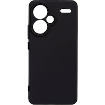 Noktaks - Redmi Note 13 Pro Plus 5g Uyumlu - Kılıf Mat Soft Esnek Biye Silikon - T30563 - Siyah Siyah