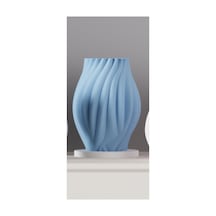 Modern Dekoratif Vazo 20 Cm Mavi Mavi