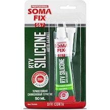 Somafix Rtv Yüksek Isı Silikonu Sıvı Conta 50 Ml Kırmızı S57