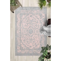 Kaymaz Taban Yıkanabilir Halı Mutfak, Salon, Yatak Odası İçin Modern Dijital Baskı Halı Slnhalı 1 - 0044 Çok Renkli