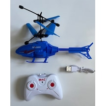 Uzaktan Kumandalı Helikopter 18 Cm Mavi Renkli