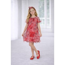 Dıgıl Kids Kız Çocuk Çok Renkli Tül Elbise Kırmızı Dıgıl Kids Kız Çocuk Çok Renkli Tül Elbise Kırmızı
