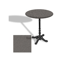 Çipa 1004 Döküm Ayak Yuvarlak Masa Çap 90cm - Werzalit, Wermodin Ve Allzalit Tabla - Twister Çok Renkli