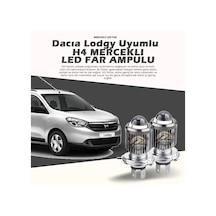 Dacia Lodgy Için Uyumlu Şimşek Etkili Mercek Led Xenon Oto Ampulu Çift Renkli