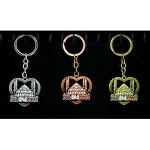 Metal Sultanahmet Anahtarlık Kalp Tasarım 60894576