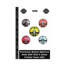 Premium Bahçe Eğlence Hobi Bsf-019 3 Astar Futbol Topu 60 Çok Renkli