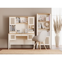 Corso Çalışma Masası Ve Üst Modül Büyük Krem
