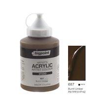 Bigpoint Akrilik Boya 500 Ml Burnt Umber 687