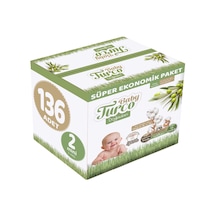 Baby Turco Doğadan Bebek Bezi 2 Numara Mini Süper Paket 136 Adet