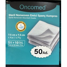 Oncomed Steril Spanç 5 x 10'lu 7.5 x 7.5 CM