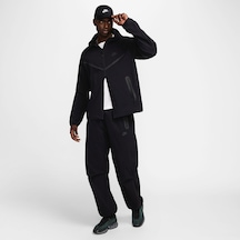 Nike Tech Woven Windrunner Full-zip Hooded Erkek Ceket İnce Hafif Kumaş Relax Kalıp-sportxstore Siyah