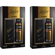 Jagler Classic Erkek Parfüm EDT 2 x 90 ML + Classic Erkek Sprey Deodorant 2 x 150 ML