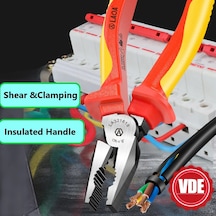 Laoa Vde Tel Kesiciler 6 ''7'' 8'' Yalıtımlı Kombinasyon Çapraz Iğne Kargaburun 7inch Diagonal Plier