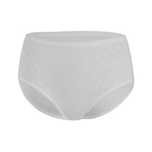 12 Adet Yıldız Bayan Kalpli Ribana Biyeli Bato Külot Ekru 3592