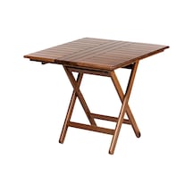 Atina 70X70 Katlanabilir Ahşap Bahçe Balkon Masası