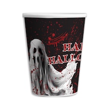2 Paket 8 Oz Karton Bardak Halloween Bloody 8'li - Parti Bardağı