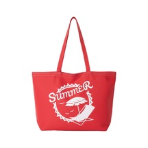 Estorebox Baghashtag Summer Beach Bag Plaj Çantası Kırmızı Çok Renkli