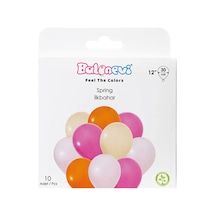 Balonevi İlkbahar Balon Seti 30 Cm 10'lu Çok Renkli