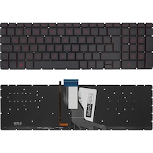 Hp Uyumlu Pavilion 17-ab, 17-ab000, 17-ab200, 17-ab300 Klavye Tr Işıklı Siyah - Büyük Enter