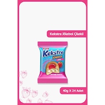 Kekstra Jölebol Çilekli Kek - 40 Gram - 24 Adet
