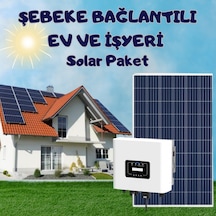 Urla Solar Şebeke Bağlantılı 5 KW Monofaze Villa - Ev - İşyeri Solar Öz Tüketim Paket