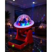 Astraltech Güneş Enerjili Led Projektör Lamba 360 Rgb Ayarlanabilir Başlık