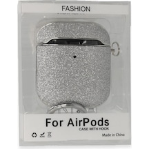 Apple Airpods 2 2.nesil Spell Simli Kılıf - Gümüş