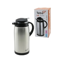 Termos Teba 1.3lt Çelik Termos İç Kısmı Cam 12 Saat Sıcak 24 Saat Soğuk Çift Contalı Kapak Çok Renkli