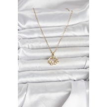 Mey İthalat 316l Çelik Zincir Gold Renk İncili Çiçek Model Kadın Koyle - Özel Seri Meyeb69d616ab635a1fc1980a2586 altın