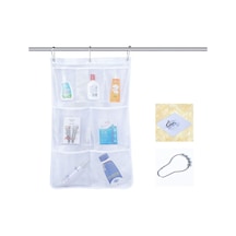 Cbtx 7 Izgaralar Örgü Duş Asılı Çanta Organizatör Polyester Banyo Asılı Cepler Cbtx 7 Izgaralar Örgü Duş Asılı Çanta Organizatör Polyester Banyo Asılı Cepler