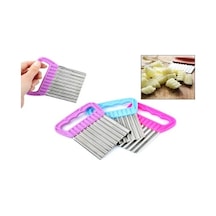 Chips Chopper Şekilli Sebze Ve Meyve Dilimleyici Ahşap - Şeffaf