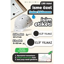 İsim Etiketi, Eşya Baret Kıyafet Ayakkabı Dolap İçin İsim Etiketi Kişiye Özel Eşya Etiketi Ekipman